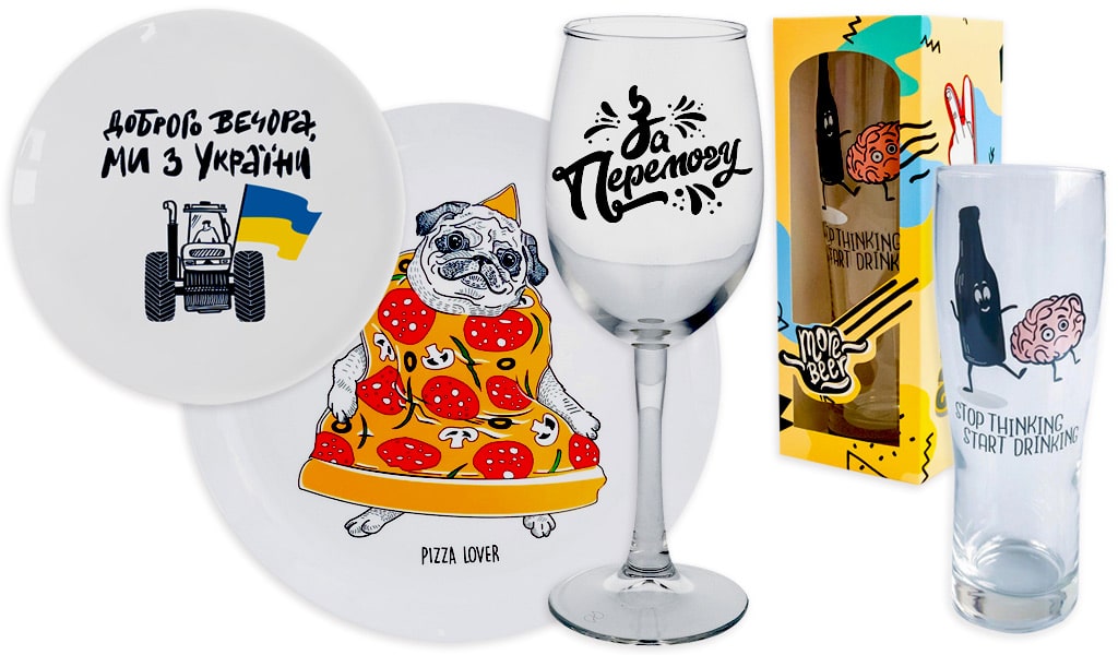 келихи і тарілки