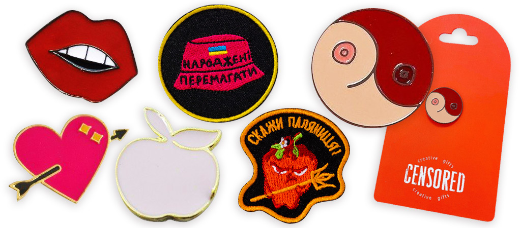 значки пины нашивки