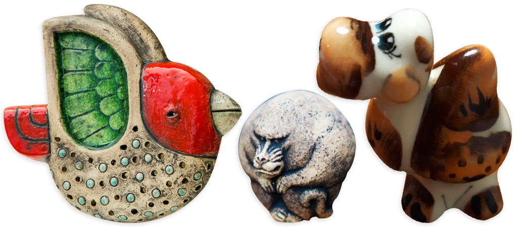 три керамічні фігурки