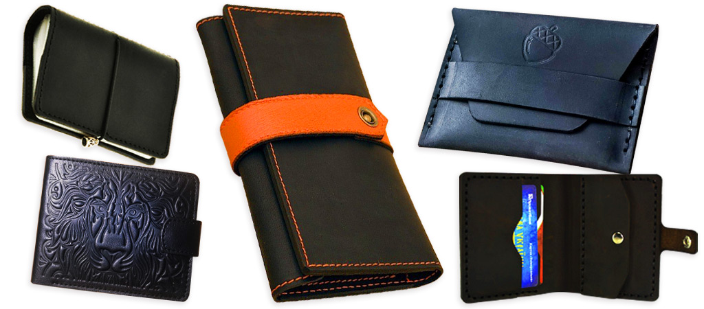 кожаные кошельки и кардхолдеры