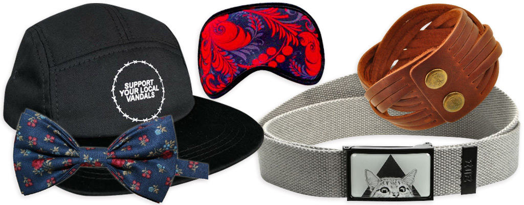 брючный ремень браслет кепка маска для сна