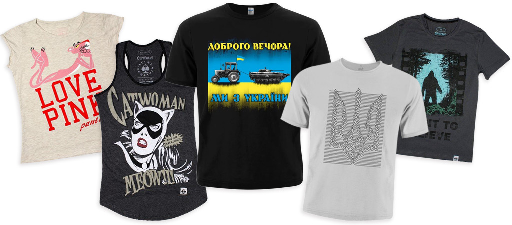 пять футболок