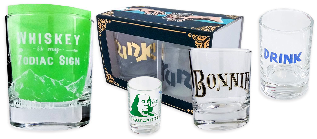 скляні чарки