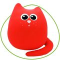фото 1 - Подушка-антистресс Expetro "Кот" красный