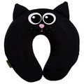 фото 1 - Подушка-подголовник Expetro "Кот" черная