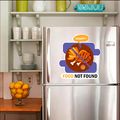 зображення 1 - Наклейка на холодильник Papadesign "Food not found" коричневий 38Х40 см