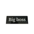 фото 1 - Настольная табличка Papadesign "Big boss" черная  20Х7 см