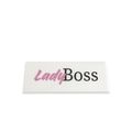 фото 1 - Настольная табличка Papadesign "Lady Boss" белая  20Х7 см