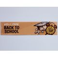 фото 1 - Закладка "Back to school" (бежевая с будильником)