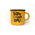 фото 1 - Кружка Papadesign "Today is a good day" желтая 350 мл