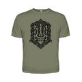 зображення 1 - Футболка Urbanist "Тризуб у рослинному візерунку " (оливкова)