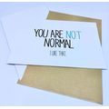 зображення 1 - Листівка Magic lab "You are not normal"10 х 15см