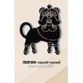 зображення 1 - Значок Левчик чорний-чорний ЗА МОТИВАМИ ОПІШНЯНСЬКОЇ КЕРАМІКИ INSPIRED BY