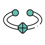 ланцюжок з підвіскою браслет запонки кільце