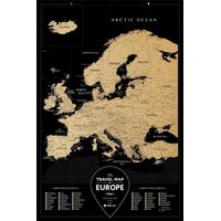 Скретч-карта 1DEA.me "Travel map Black Europe" ukr (40*60см)