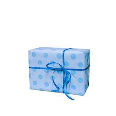 зображення 1 - Подарункова упаковка "Блакитний горох" S