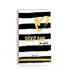 фото 1 - Книга Olena Redko  з наклейками STICKER BOOK FOR GIRLS" бело-черная з золотым принтом