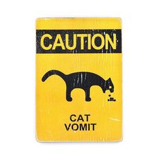 фото 1 - Постер Caution Cat Vomit