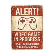 зображення 1 - Постер Wood Posters "Alert video game" 200х285х8 мм