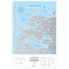 фото 1 - Скретч карта мира 1DEA.me "Travel Map Silver Europe"