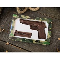 фото 1 - Шоколадний набір "Пістолет з обоймою"