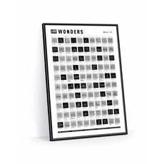 зображення 1 - Скретч постер 1DEA.me "#100 BucketList Wonders" (англ) (тубус 60*40см)