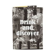 зображення 1 - Обкладинка на паспорт Just cover  Єкошкіра - Drink and discover 13,5 х 9,5 см