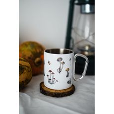 фото 1 - Металическая чашка с карабином "Грибочки" Stella Sun Studio