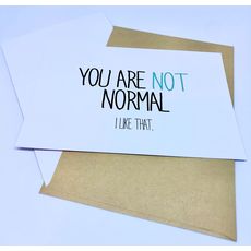 зображення 1 - Листівка Magic lab "You are not normal"10 х 15см