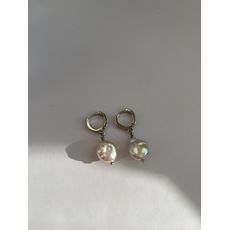 зображення 1 - Сережки з натуральними перлами барокко в формі крапля в срібному кольорі  Fayna jewelry