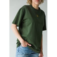 зображення 1 - Футболка з гербом унісекс хакі Viddushi