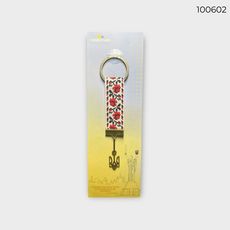 фото 1 - Брелок 16мм красные розы+Герб CANDYS.UA