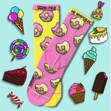 зображення 1 - Шкарпетки Ded Noskar' "Donut" з пончиками