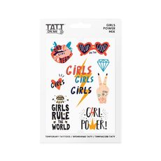 фото 1 - Временные тату Girls Power mix TATTon.me