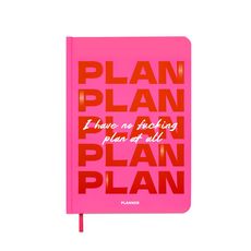 фото 1 - Блокнот для планирования "I HAVE NO PLAN AT ALL" розовый ORNER