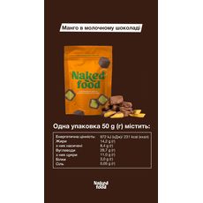 фото 1 - Сублимированное манго в молочном шоколаде Naked Food