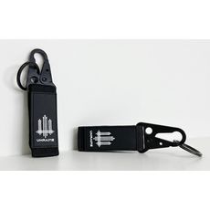 фото 1 - Брелок тканевый с застежкой-липучкой тризуб, Черный