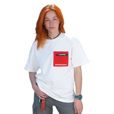 фото 1 - Oversize футболка Матюкаюся Молочная