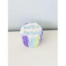 зображення 1 - Бенто свічка Happy Birthday блакитна Gelato.candle