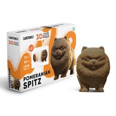 фото 1 - Картонный конструктор "Cartonic 3D Puzzle Pomeranian spitz" 1DEA.me