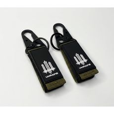 фото 1 - Брелок тканевый с застежкой-липучкой тризуб, Олива