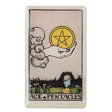 фото 1 - Обьемный стикер "Таро Туз пентаклів" NokNok