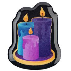 фото 1 - Обьемный стикер "Свічки" NokNok