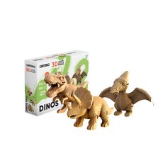 фото 1 - Картонный конструкторсCartonic 3D Puzzle DINOS TRIO