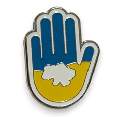 фото 1 - Значок латунь з травленням "Долоня" 4Profi