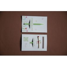 фото 1 - Дизайнерские ткрытки с натуральной свечой Загадай бажання - і нехай воно розквітне! MAINсandle b