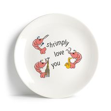 фото 1 - Тарелка "Shrimply love you" Papadesign