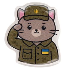 зображення 1 - Об'ємний стікер "Котик військовий"