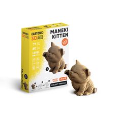 зображення 1 - Картонний конструктор "Cartonic 3D Puzzle MANEKI KITTEN"