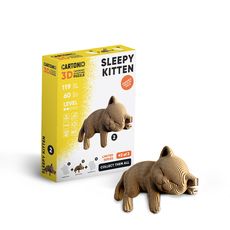 фото 1 - Картонный конструктор "Cartonic 3D Puzzle SLEEPY KITTEN"